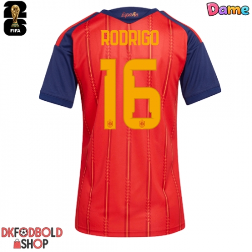 Spanien Rodri Hernandez #16 Hjemmebanetrøje Dame VM 2026 Kort ærmer